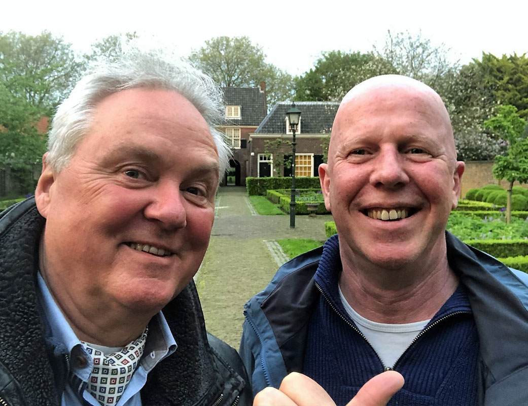 Pieter links en Geert rechts