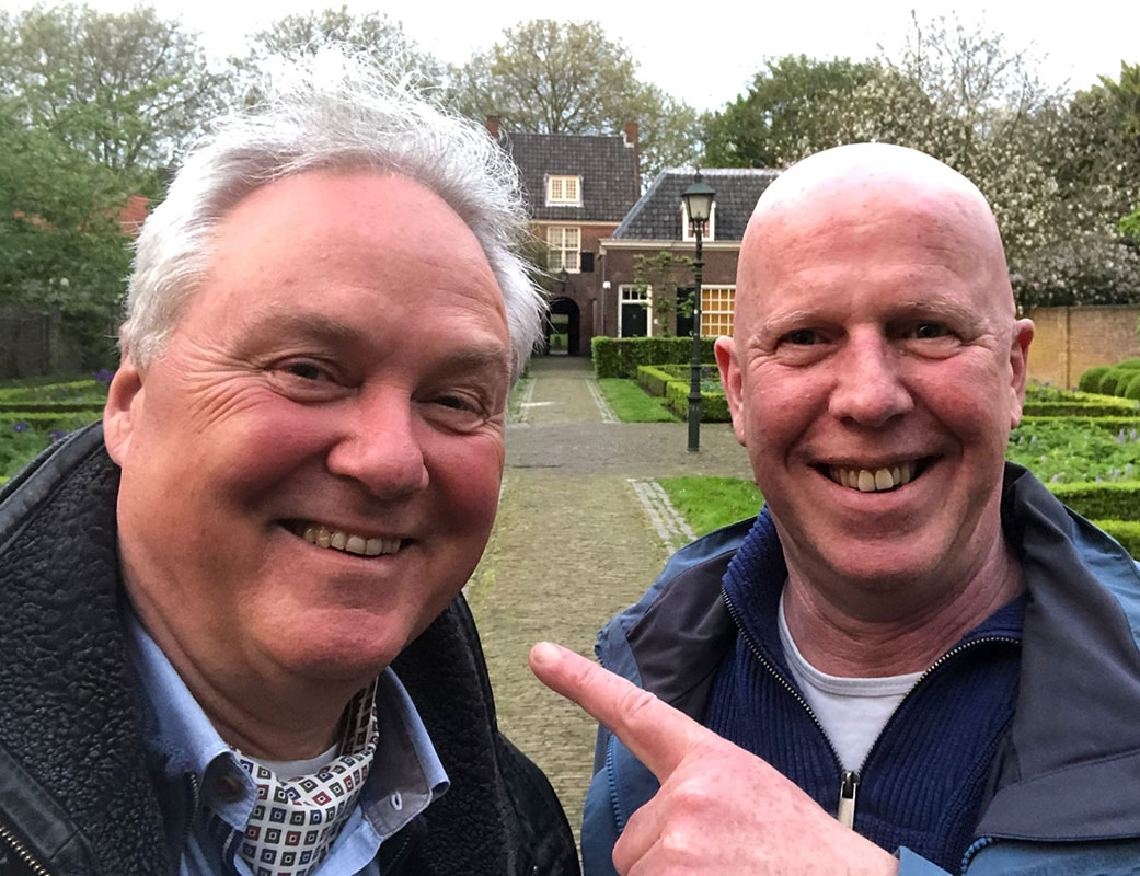 Pieter links met Geert rechts